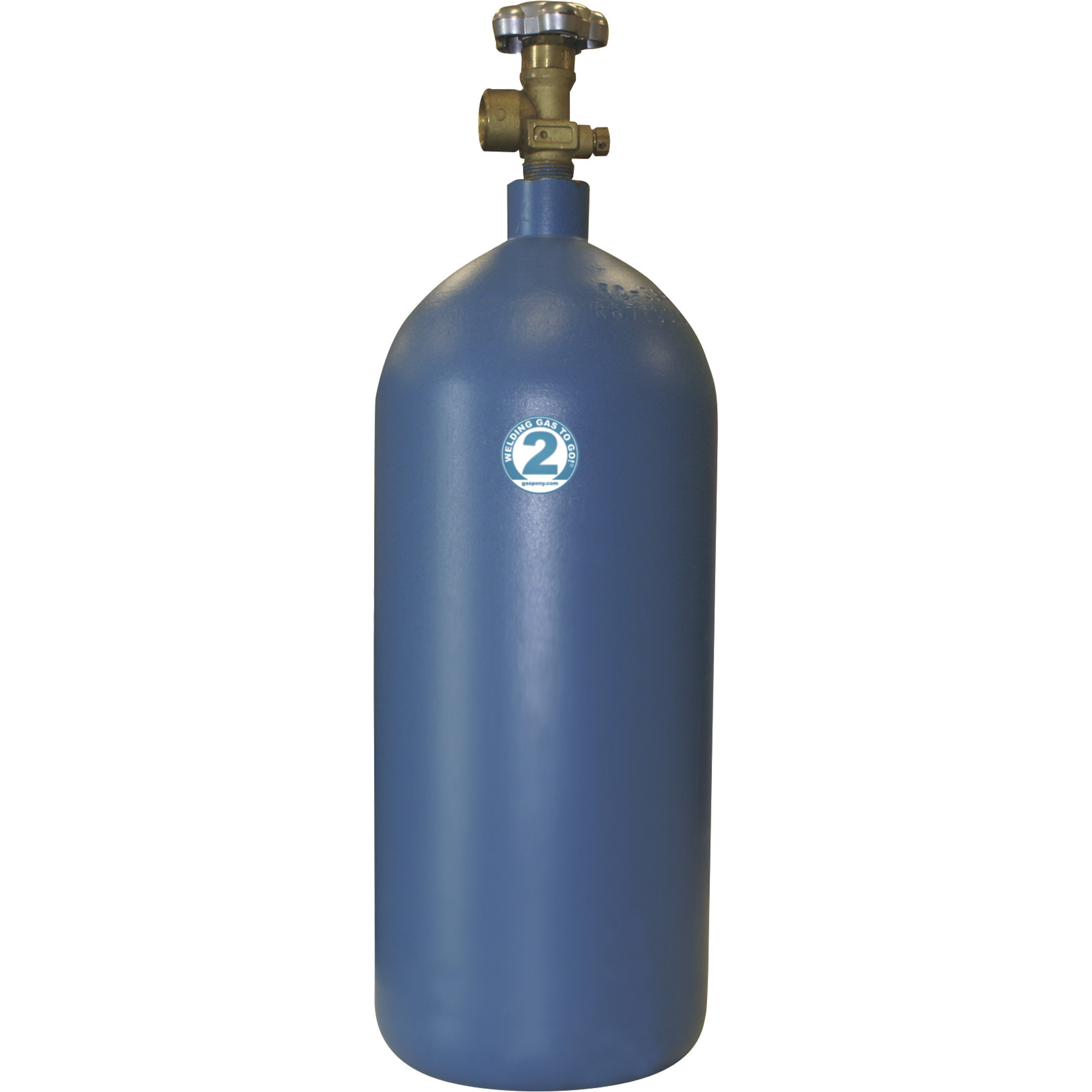 Thoroughbred Welding Gas To Go, Shielding Gas, 75/25 Argon/CO2, Size 2, 40 Cu. Ft., Empty, Model#  MIX2-B